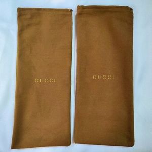 Gucci Two Dust Bugs Cover Storage Pouch Authentic